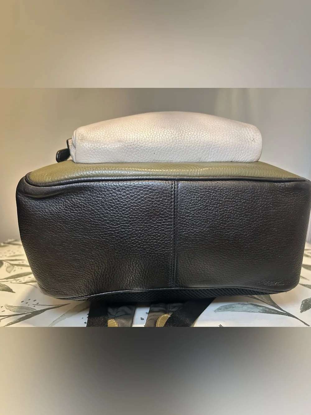 Coach leather backpack